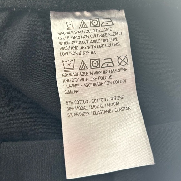 New AnyBody Cozy Knit Jersey Jogger with Pleated Side Seam Black size Large Tall - Picture 9 of 9